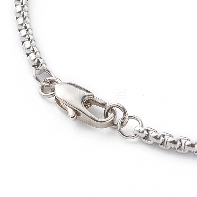 304 Stainless Steel Box Chain Bracelets BJEW-JB06194-01-1