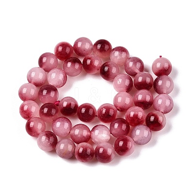 Dyed Natural White Jade Beads Strands G-T138-10mm-210-23-1