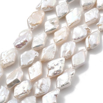 Natural Baroque Keshi Pearl Beads Strands PEAR-P064-12A-01A-1
