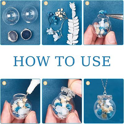 Glass Empty Wishing Bottle Pendants GGLA-CA0001-02-1