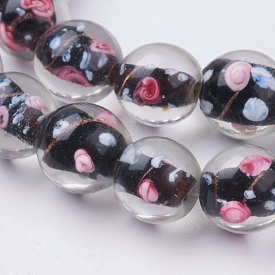 Handmade Lampwork Beads Strands LAMP-K027-05-1