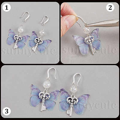 24Pcs 2 Colors Brass Earring Hooks KK-SC0006-54-1
