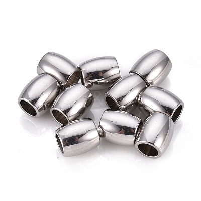 Tarnish Resistant 201 Stainless Steel European Beads LS-STAS-F250-02P-1