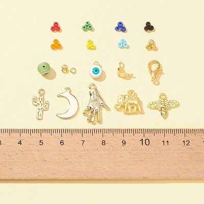 DIY Evil Eye Bracelet Necklace Making Kit DIY-FS0004-28-1