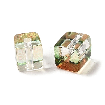 Two Tone Transparent Glass Beads X1-GLAA-NH0001-03D-1