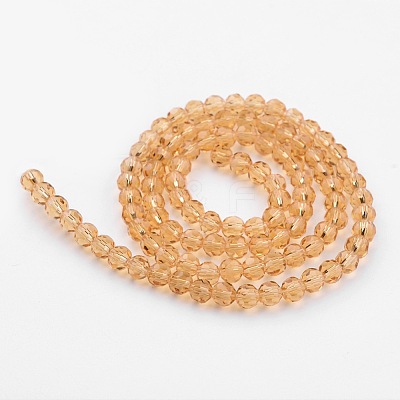 Transparent Glass Bead Strands GLAA-G013-4mm-92-1