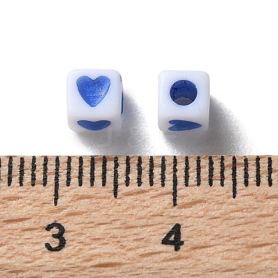 Opaque Acrylic Beads OACR-D301-06E-1