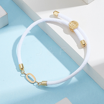 1pc Adjustable Nylon Cord Slider Bracelets for Women BJEW-LP0001-33O-G-1