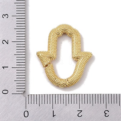 Rack Plating Brass Micro Pave Cubic Zirconia Twister Clasps KK-NH0002-07G-02-1