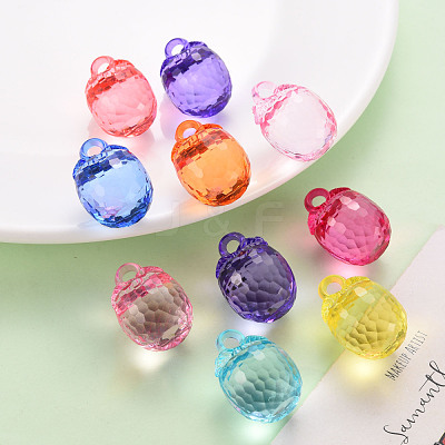 Autumn Theme Transparent Acrylic Pendants TACR-T024-04B-1