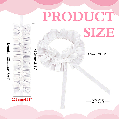 Polycotton Faux Collar AJEW-WH0481-131A-1