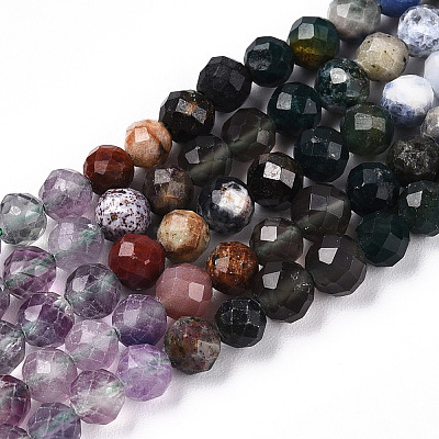 Natural & Synthetic Mixed Gemstone Beads Strands G-D080-A01-01-13-1