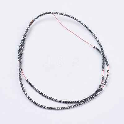 Non-Magnetic Synthetic Hematite Beads G-H1074-1-1