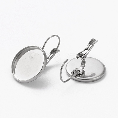 Tarnish Resistant 304 Stainless Steel Leverback Earring Findings STAS-L253-005B-P-1