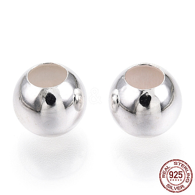 925 Sterling Silver Beads STER-S002-12A-7mm-1