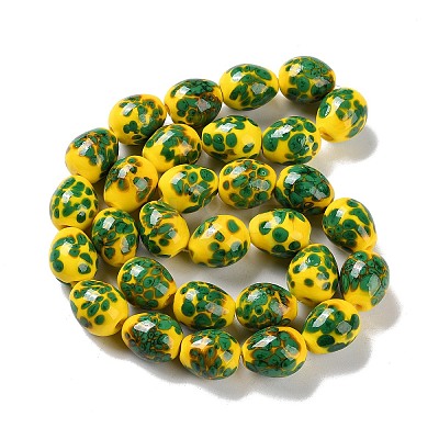 Handmade Lampwork Beads Strands LAMP-Q036-08B-1