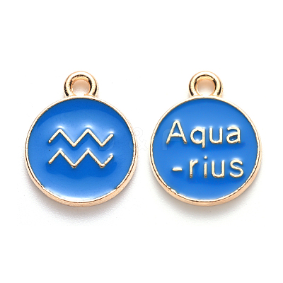 Alloy Enamel Pendants ENAM-S124-01A-02J-1