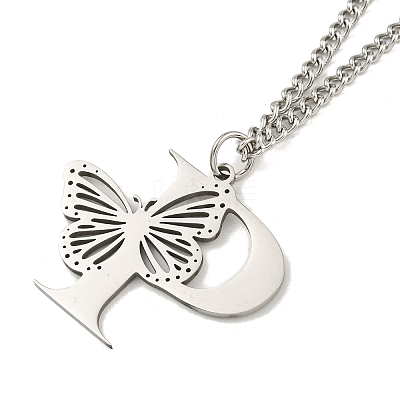201 Stainless Steel Necklaces NJEW-Q336-01P-P-1