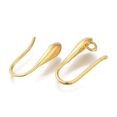 Rack Plating Brass Earring Hooks KK-C081-06G-1