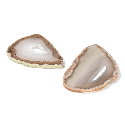 Natural Druzy Agate Slice Cabochons G-F826-E01-1