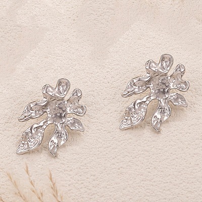Valentine's Day 304 Stainless Steel Stud Earrings EJEW-D361-03P-02-1