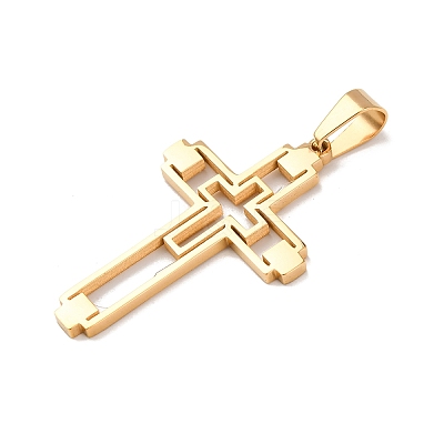 304 Stainless Steel Pendants STAS-P421-06G-1