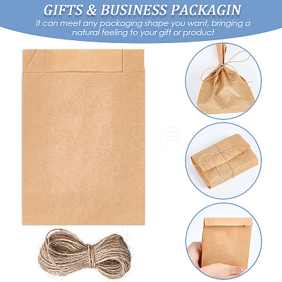 50Pcs Rectangle Paper Baking Bags CARB-SP0001-05A-02-1