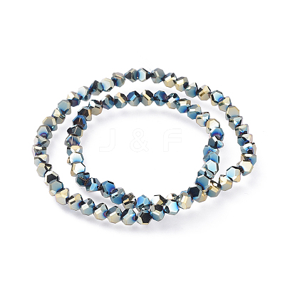 Electroplate Glass Beads Strands EGLA-L016-FP-A02-1