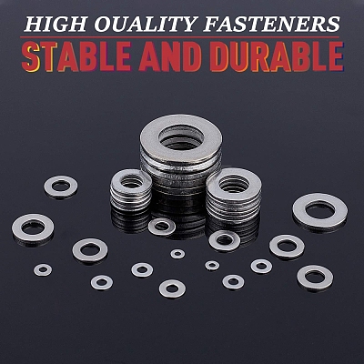 Stainless Steel Flat Washers AJEW-UN0001-007P-1