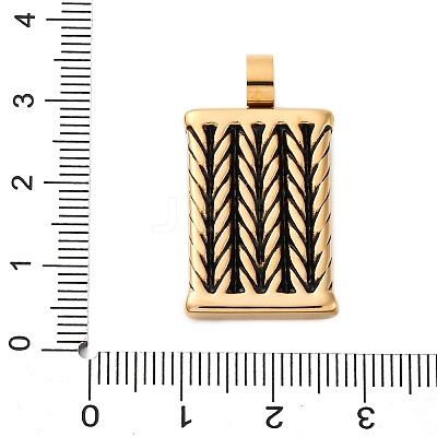 304 Stainless Steel Enamel Pendants STAS-U043-04G-1