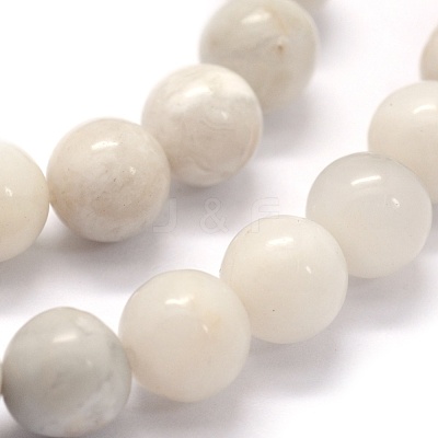 Natural White Crazy Lace Agate Beads Strands G-G763-11-6mm-1