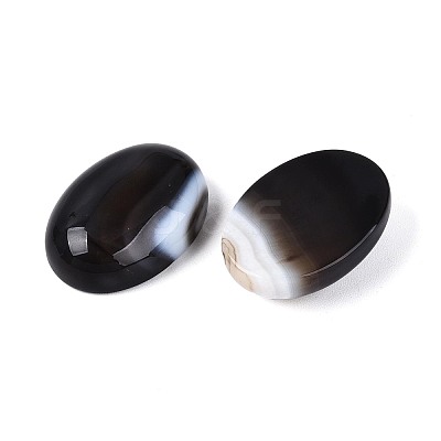 Natural Banded Agate(Dyed & Heated) Cabochons G-N361-05A-01-1