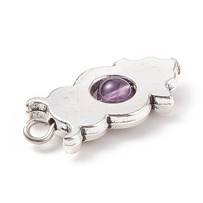 Natural Mixed Stone Pendants X-PALLOY-JF01714-01-1