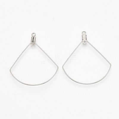 Tarnish Resistant 304 Stainless Steel Wire Pendants STAS-S103-11-1