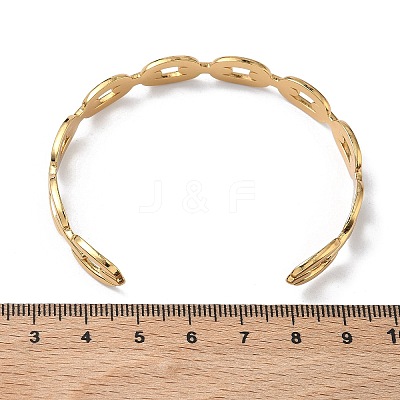 304 Stainless Steel Cuff Bangles BJEW-A160-01G-1