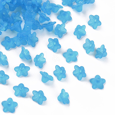 Transparent Acrylic Beads X-PL554-10-1