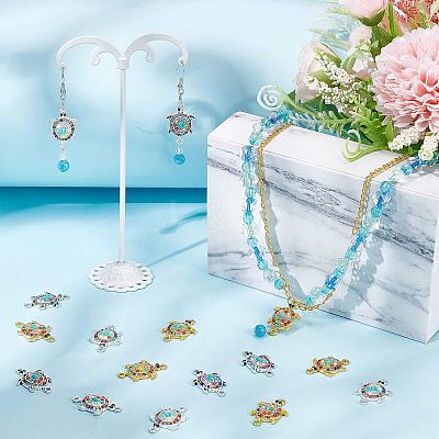 30Pcs 3 Colors Alloy Connector Charms RB-NB0001-22-1
