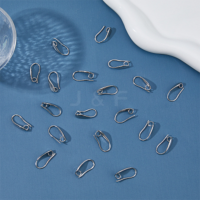 20Pcs Brass Earring Hooks KK-FH0007-17P-1