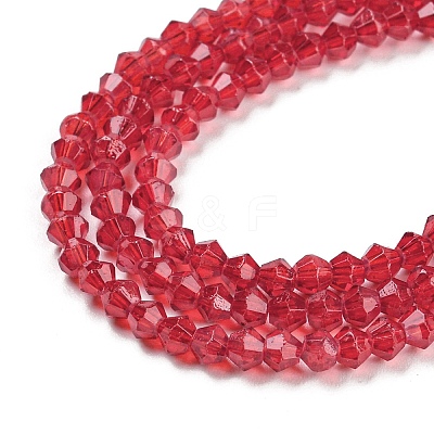 Baking Paint Transparent Glass Beads Strands DGLA-F029-J2mm-09-1