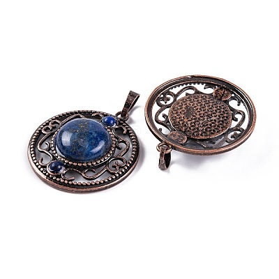 Natural Lapis Lazuli Dyed Pendants G-Q158-03-15-1
