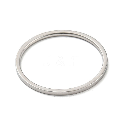 Non-Tarnish 304 Stainless Steel Simple Plain Band Finger Ring for Women Men RJEW-F152-05P-D-1