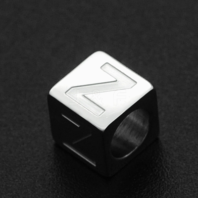 Non-Tarnish 201 Stainless Steel European Beads STAS-N090-LA062-Z-1