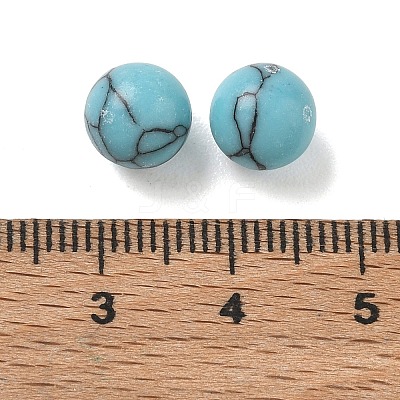 Dyed Synthetic Turquoise Sphere Beads GG-CBA391B-02B-01-1