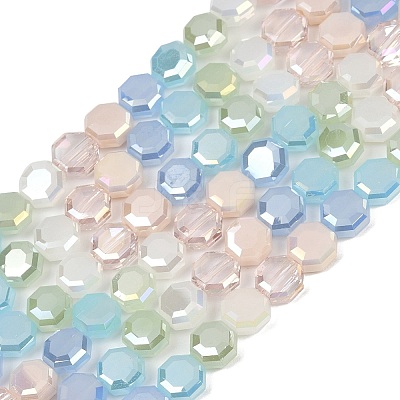Electroplate Glass Beads Strands EGLA-G039-05A-01-1