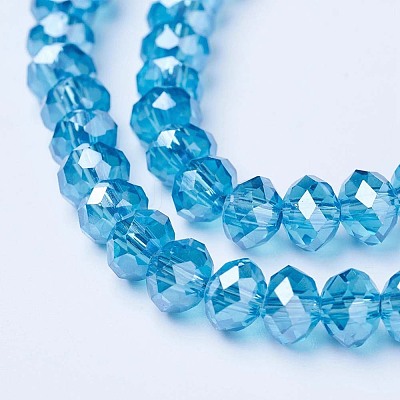Electroplate Glass Beads Strands EGLA-A034-T2mm-A13-1