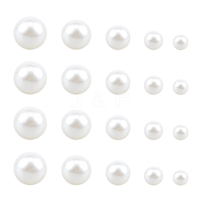 Resin Imitation Pearl Beads RESI-CA0001-07-1