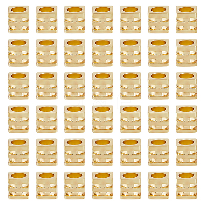 100Pcs Rack Plating Brass Beads KK-GO0001-63-1
