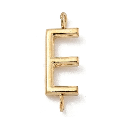 304 Stainless Steel Letter Connector Charms STAS-M108-01G-05-1