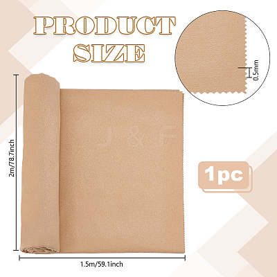 Suede Fabric Silver Polishing Cloth AJEW-WH0678-12A-1