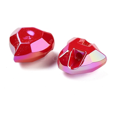 UV Plating Acrylic European Beads OACR-S142-06-1